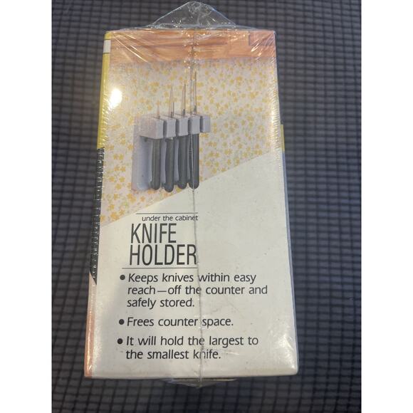 VTG Under The Cabinet 4 Kitchen Knife Holder Slate Blue Imperial Knife -NEW R1 - Picture 3 of 3